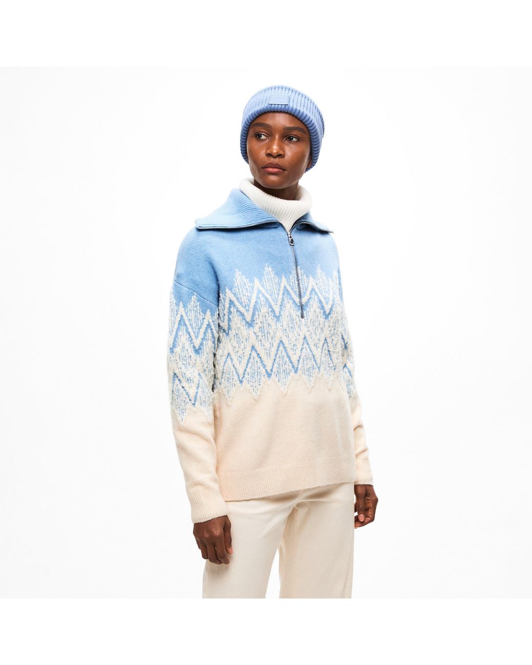 Varley Blue Hedda Sweater