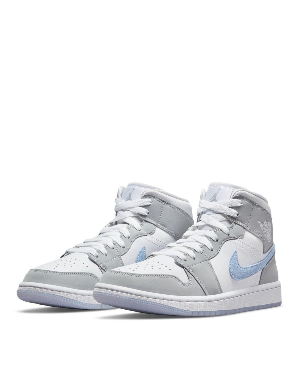 Nike White Jordan 1 Mid Ld64