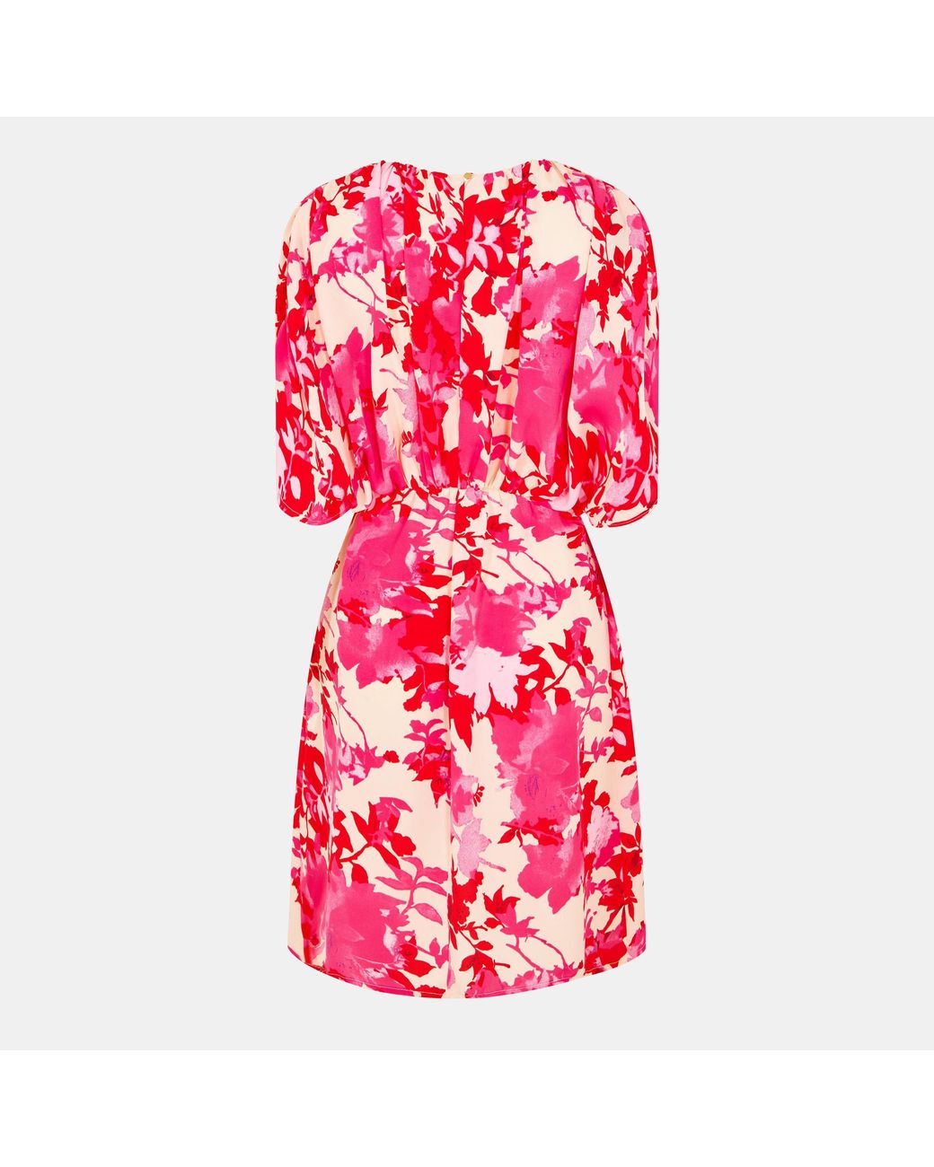 AX Paris Red And Floral Printed Mini Dress