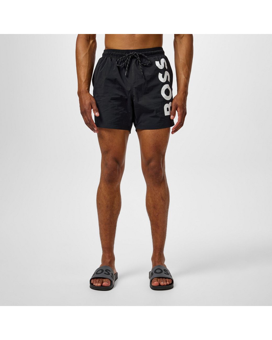 Boss Blue Octopus Swim Shorts for men