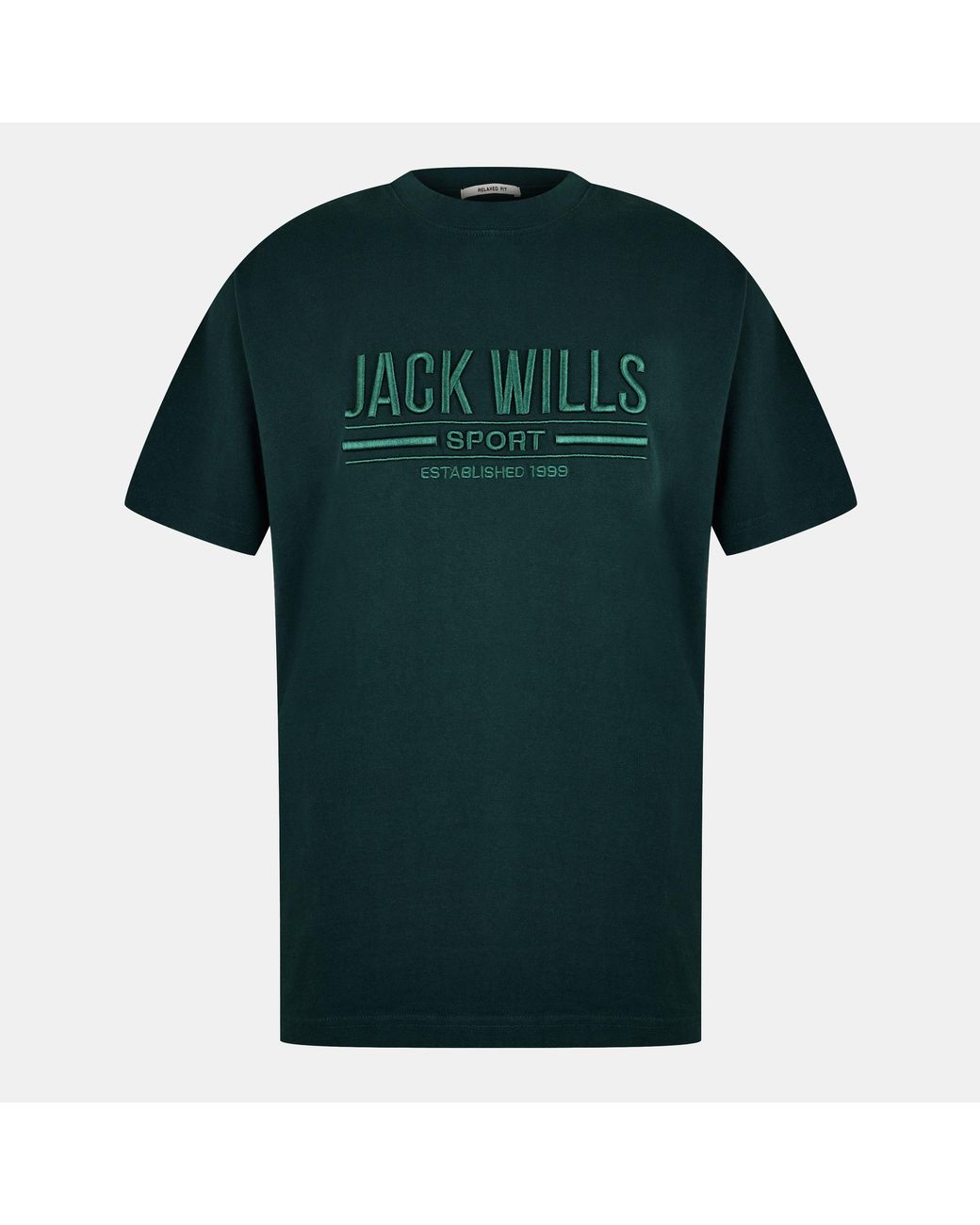 Jack Wills Green Jw Logo Regular Fit T-Shirt for men
