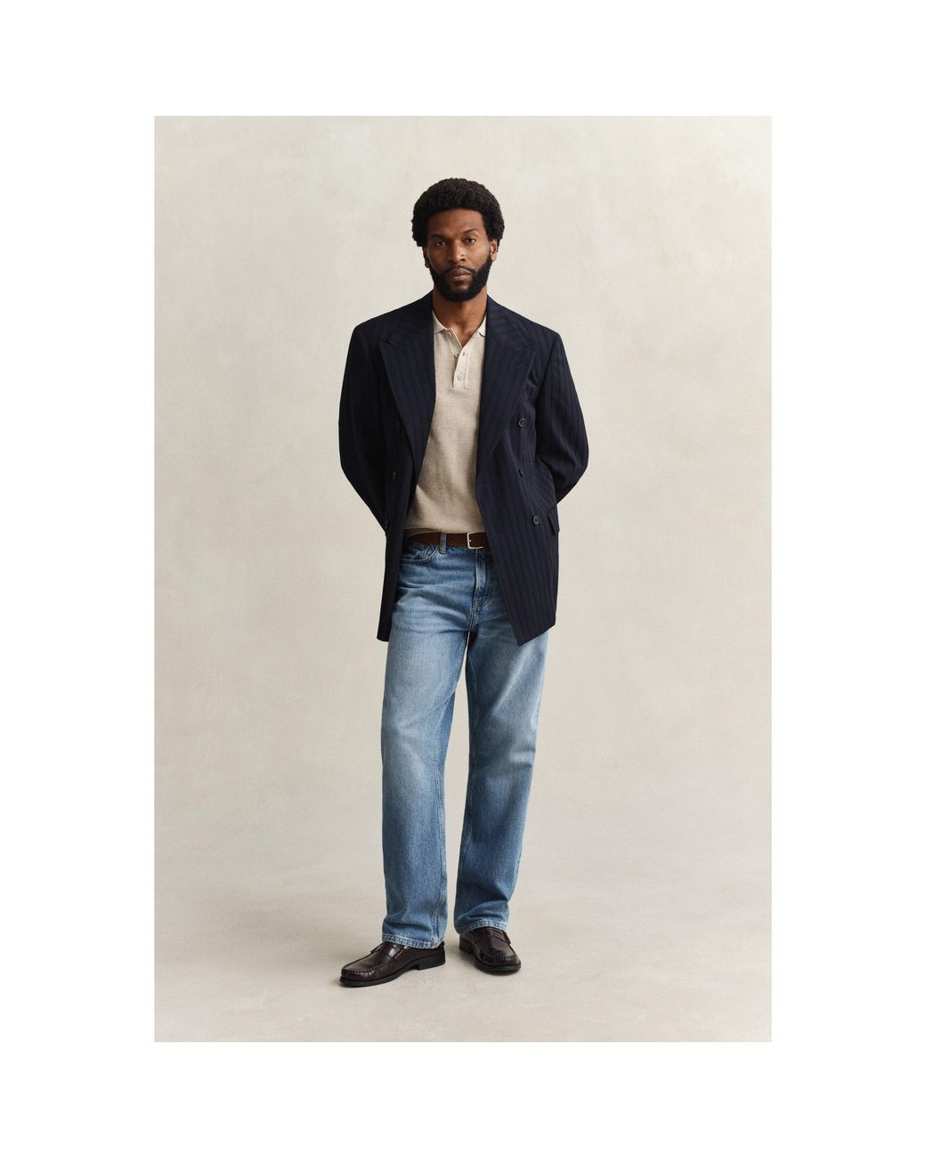 Gant Natural Short Sleeve Polo Shirt for men