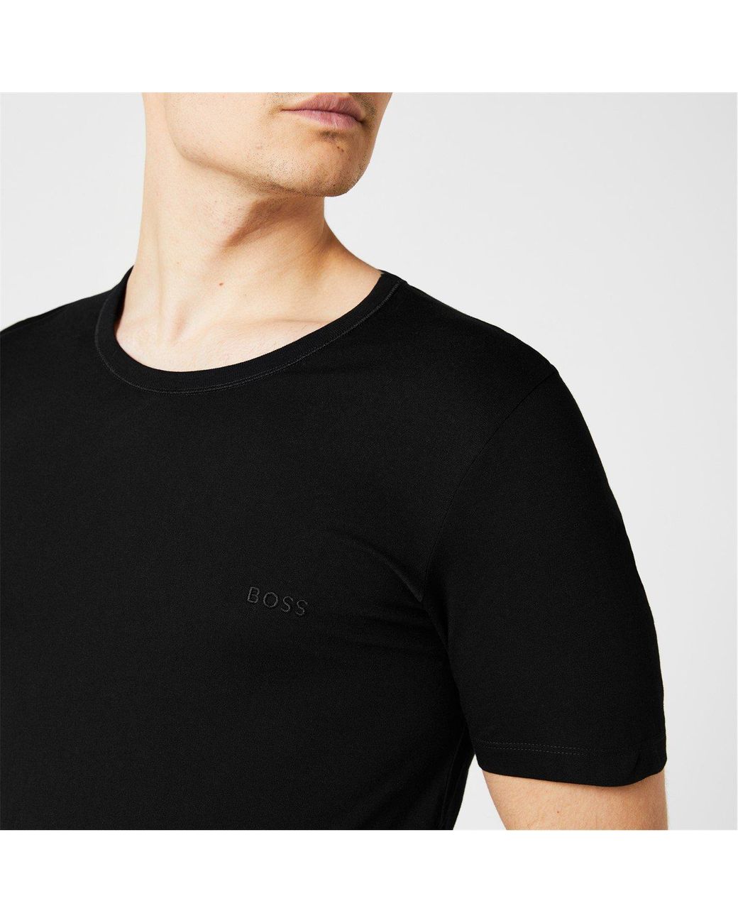 Boss Black Bodywear 3 Pack Premium Cotton T-Shirts for men