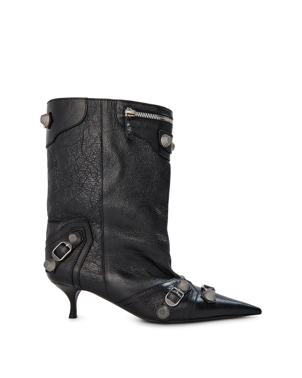 Balenciaga Black Wide Cagole 50Mm Booties