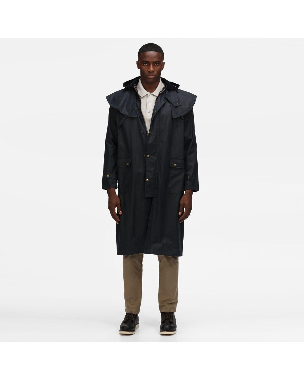 Regatta Black Cranbrook Wax Cotton Riding Quilted Jacket for men