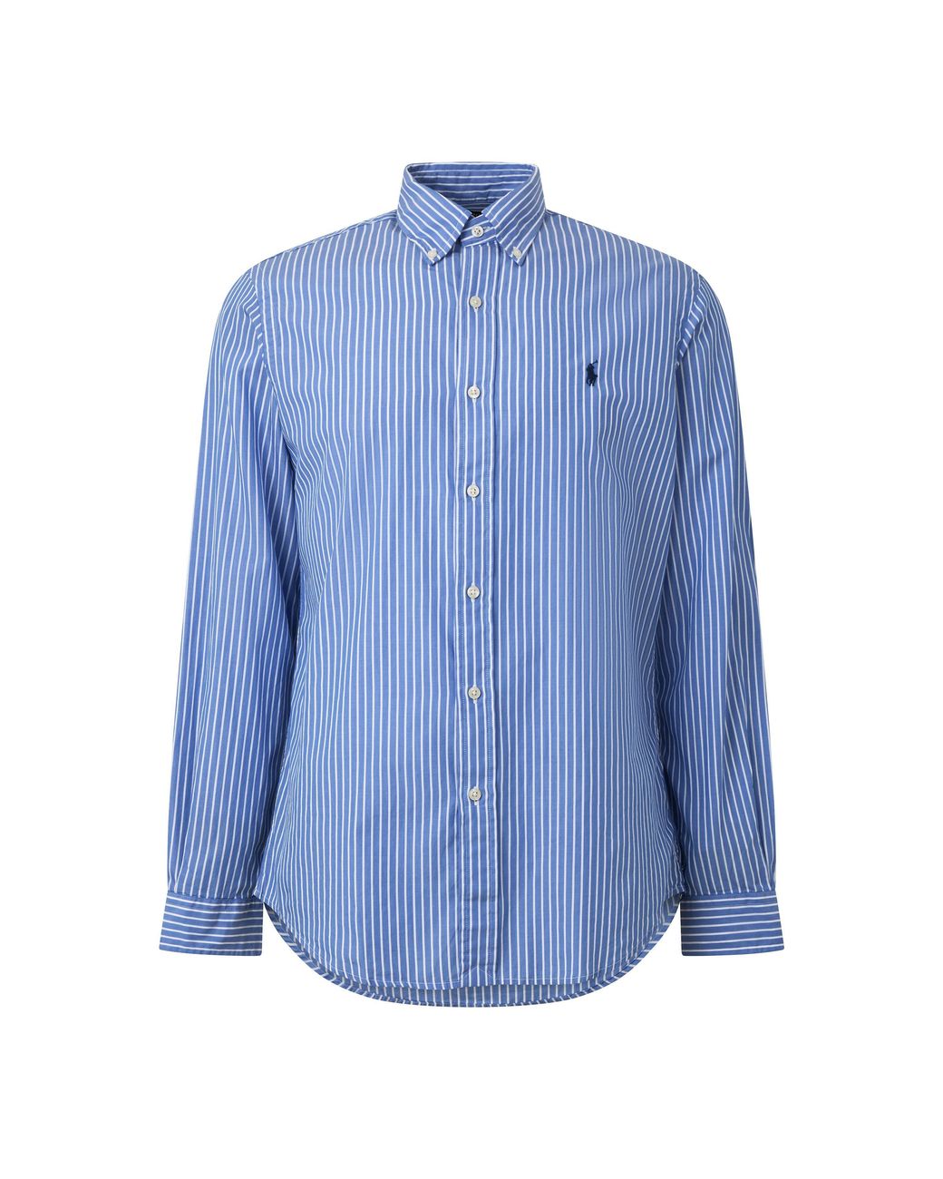 Polo Ralph Lauren Blue Striped Cotton Long-Sleeve Shirt for men
