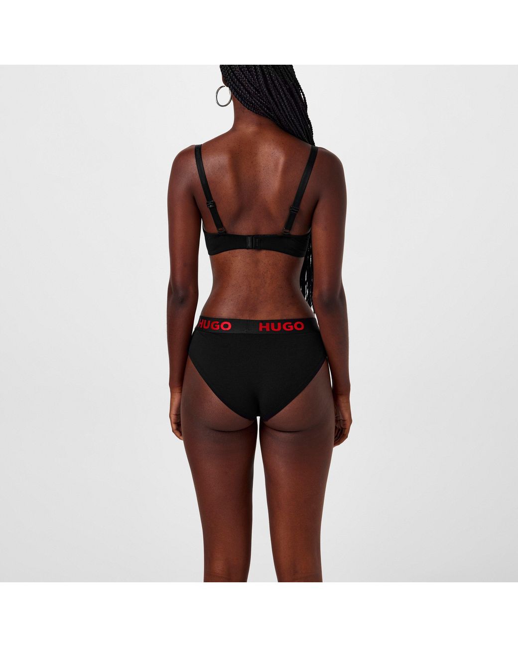 HUGO Black Logo Briefs