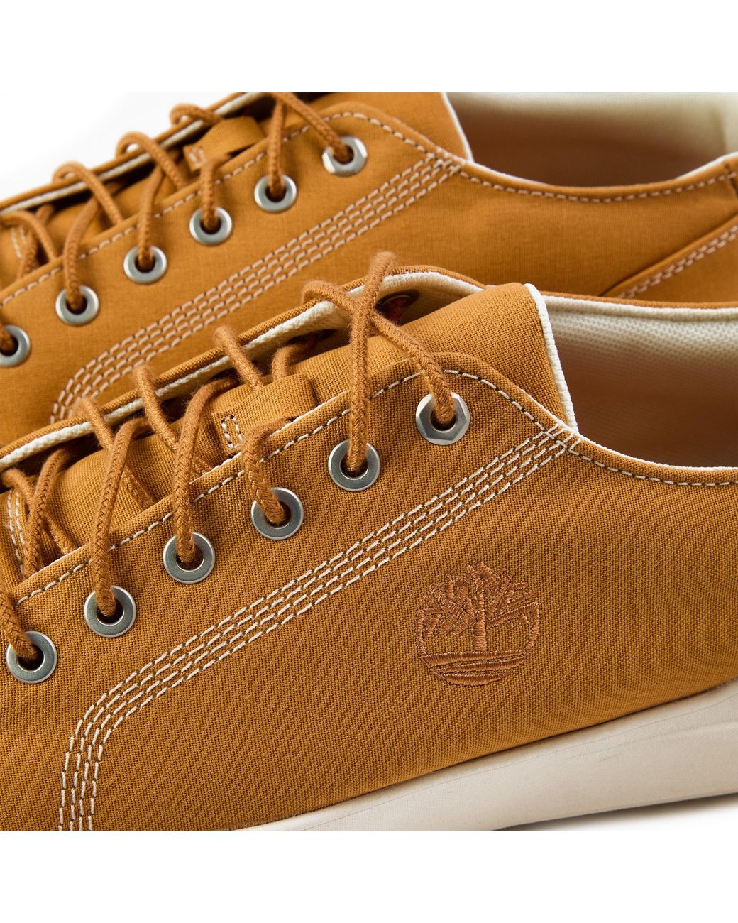 Timberland Brown Seneca Bay Low Top Canvas Sneakers for men
