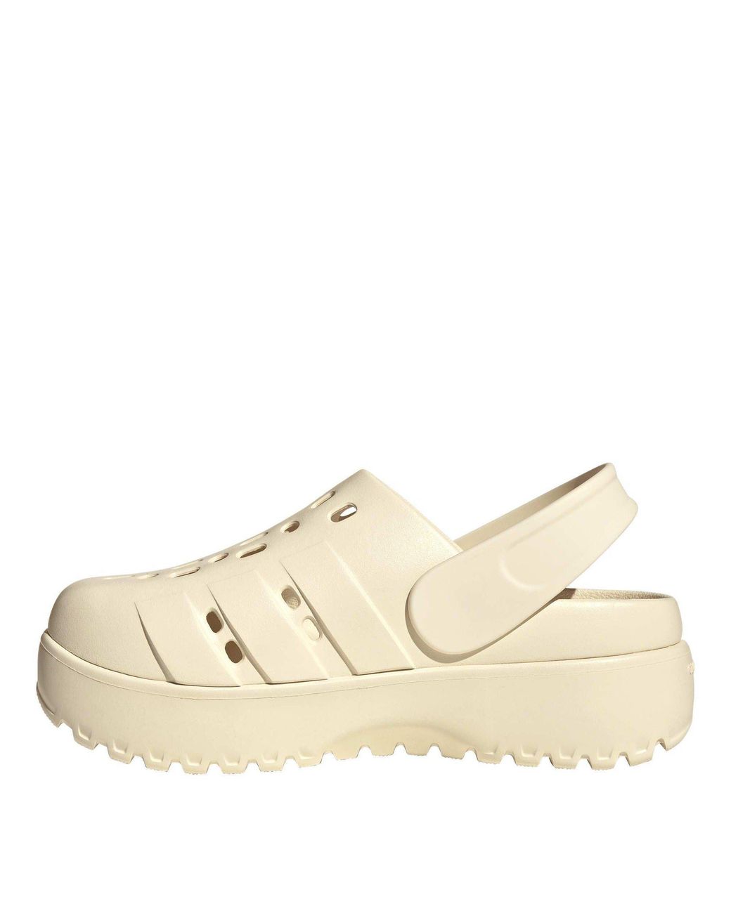 Adidas Natural Adilette Platform Clog