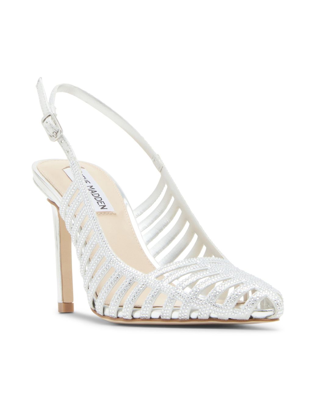 Steve Madden White Carleigh Heeled Mules