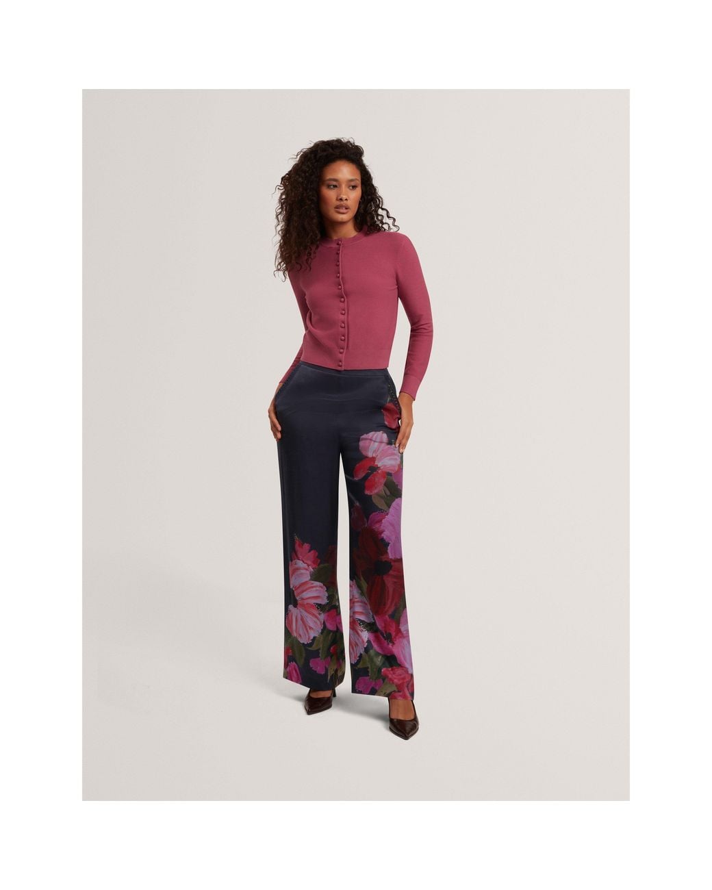 Ted Baker Blue Ted Wide Leg Trouser Ld71
