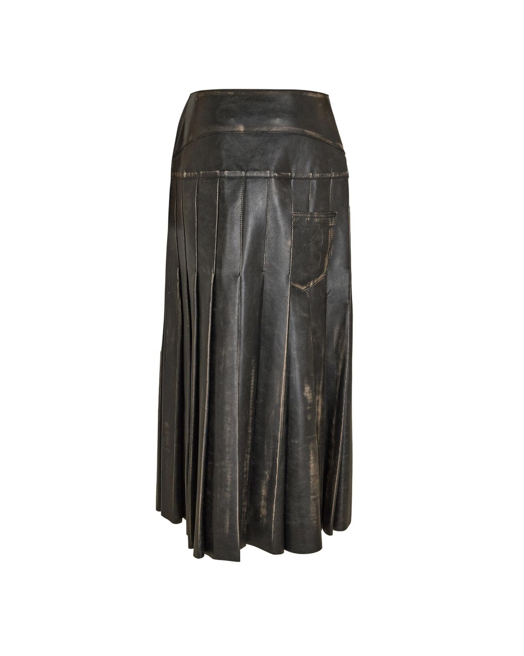 Off-White c/o Virgil Abloh Black Leather Shorts