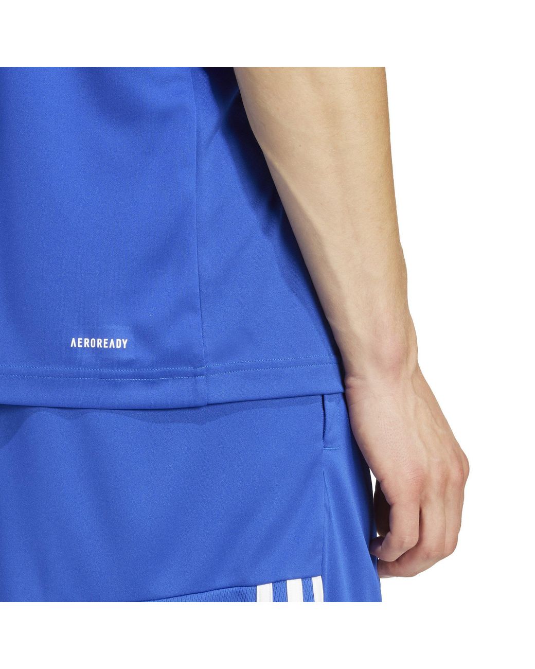 Adidas Blue Classic 3 Stripe Sereno T-Shirt for men