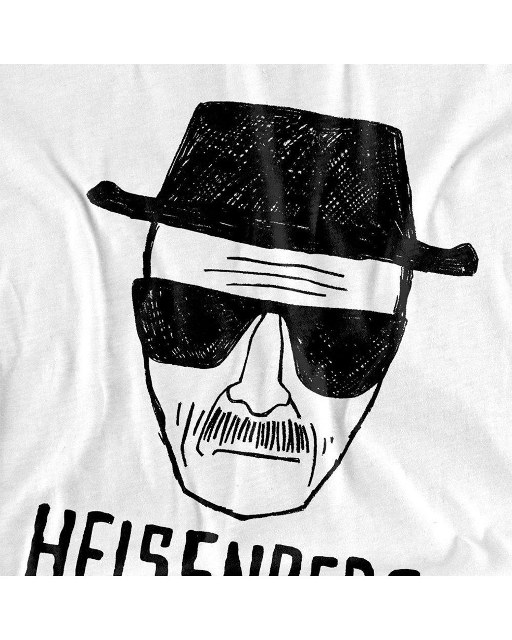 Breaking Bad White Heisenberg Long Sleeve T-Shirt for men