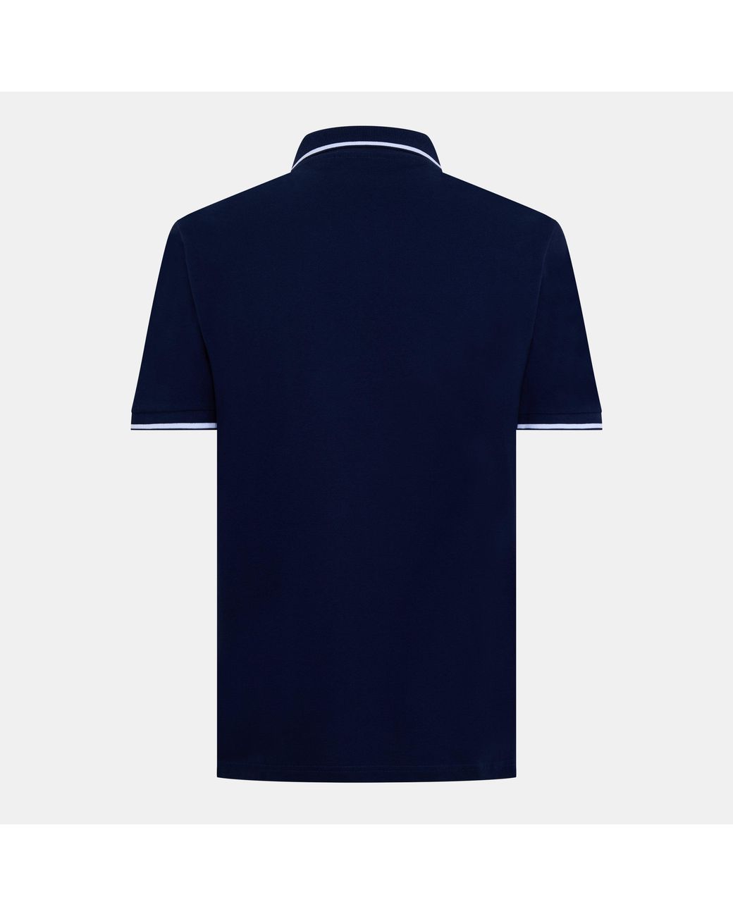 Lyle & Scott Blue Tipped Short Sleeve Polo Shirt for men