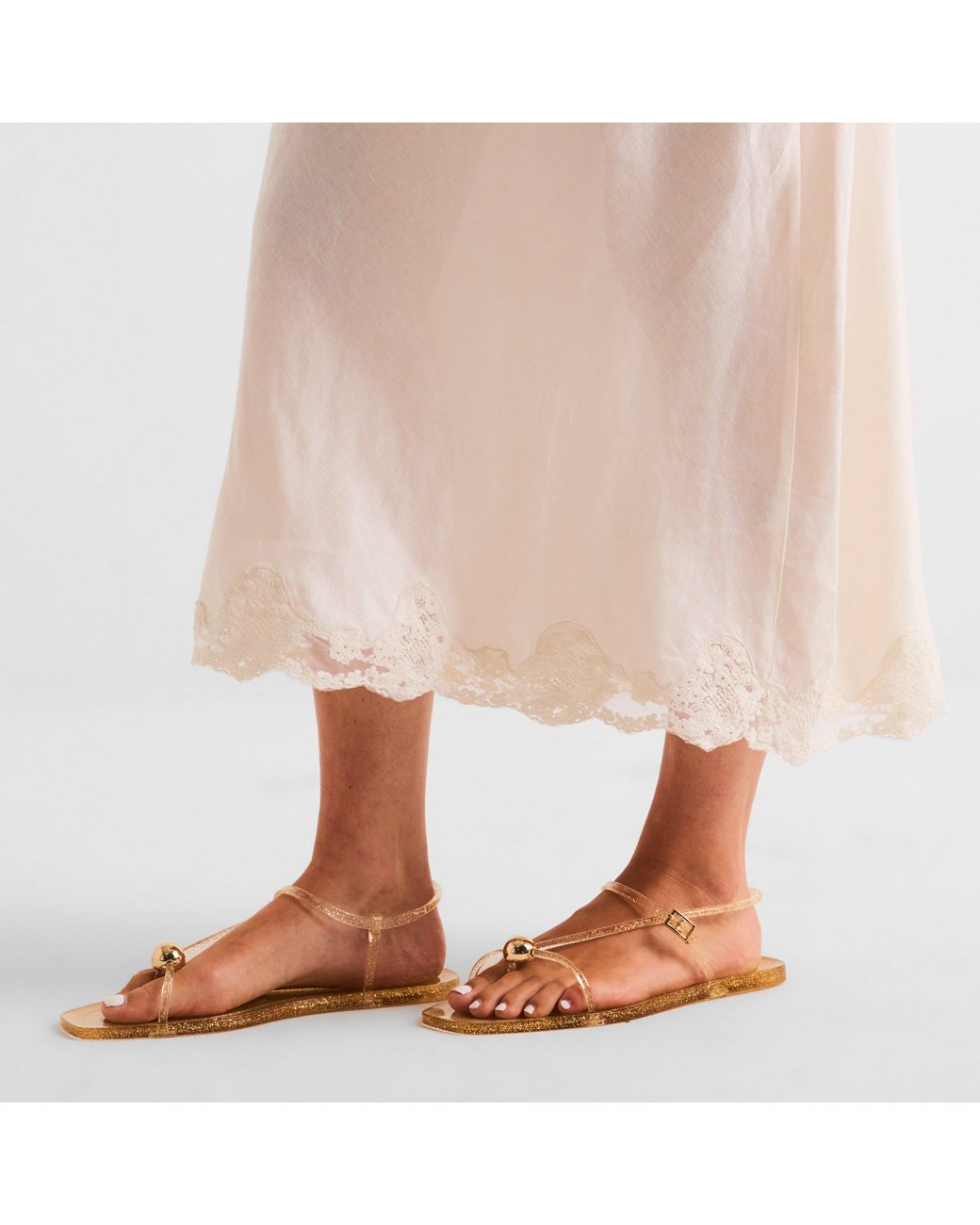 Loeffler Randall Natural Dana Jelly Shoes