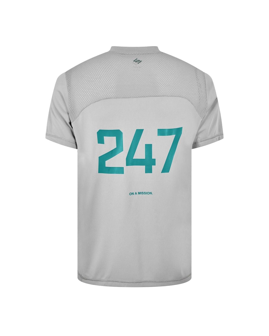 REPRESENT 247 Gray Short Sleeve Performance Gym Top for men