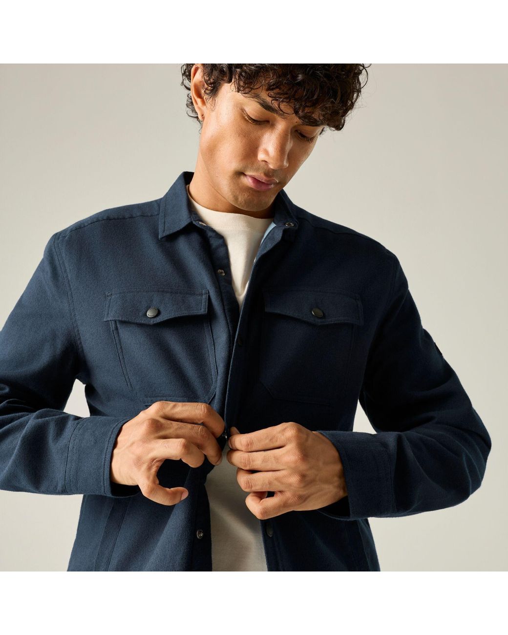 Regatta Blue Spennith Shacket for men