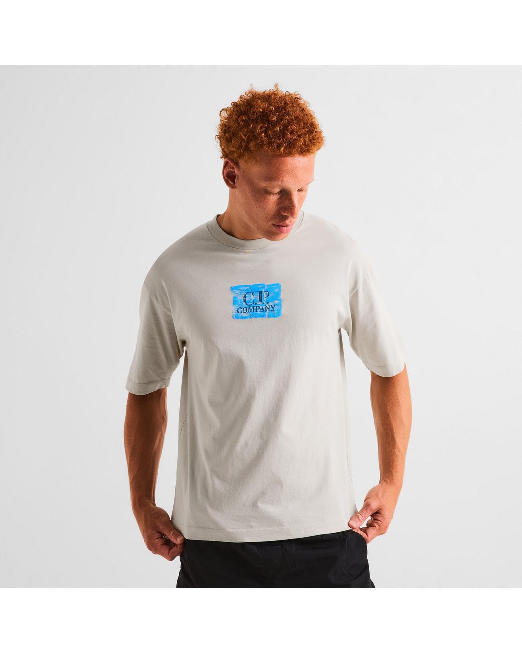 C P Company Gray T-Shirt for men