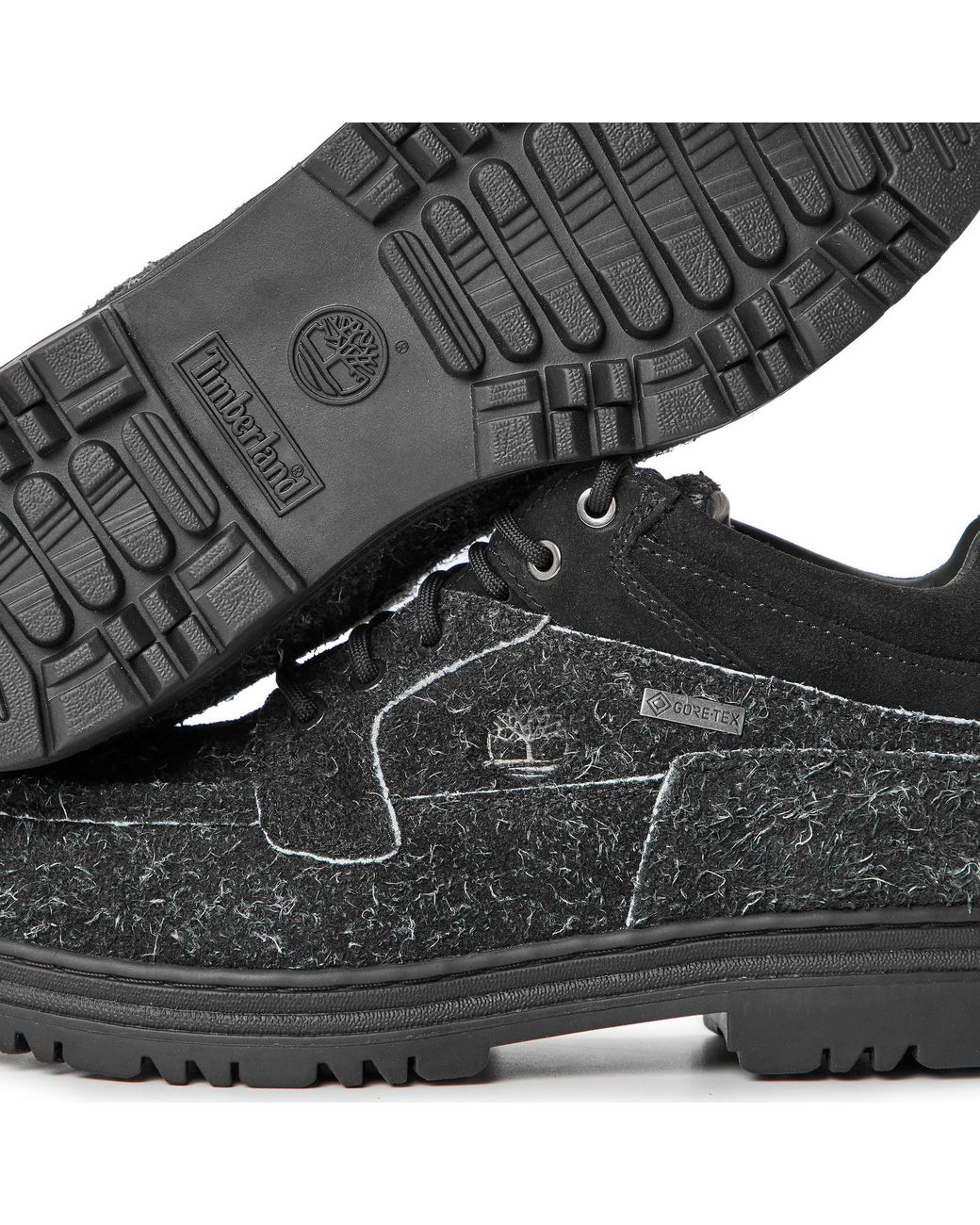 Timberland Black Larchmont Mid Lace Up Waterproof Ch for men
