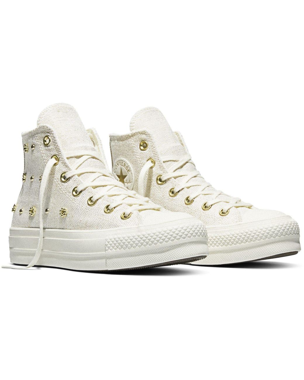 Converse White Canvas High-Top Trainers