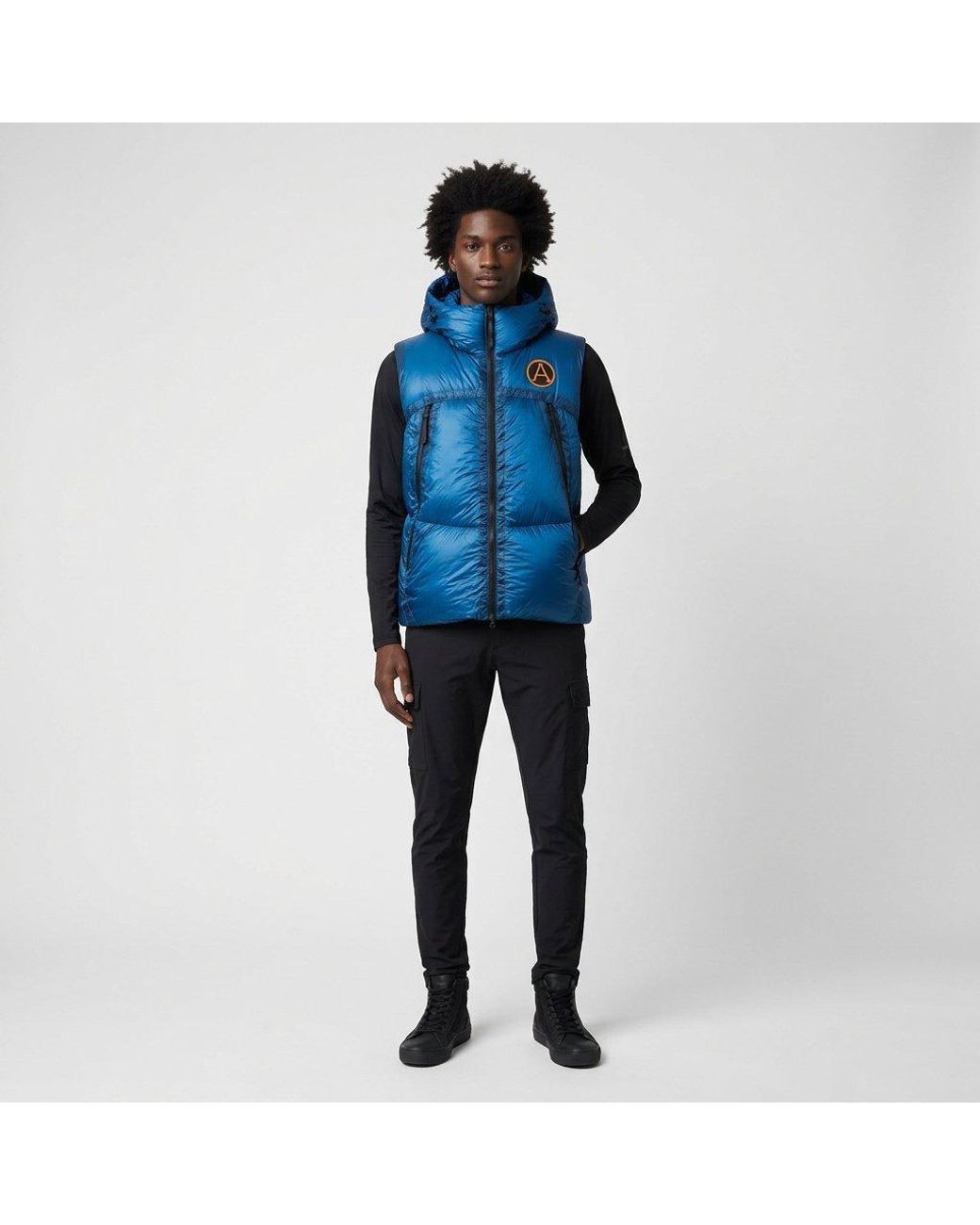 ARCTIC ARMY Blue Cryoshell Insulated Heavyweight Gilet for men