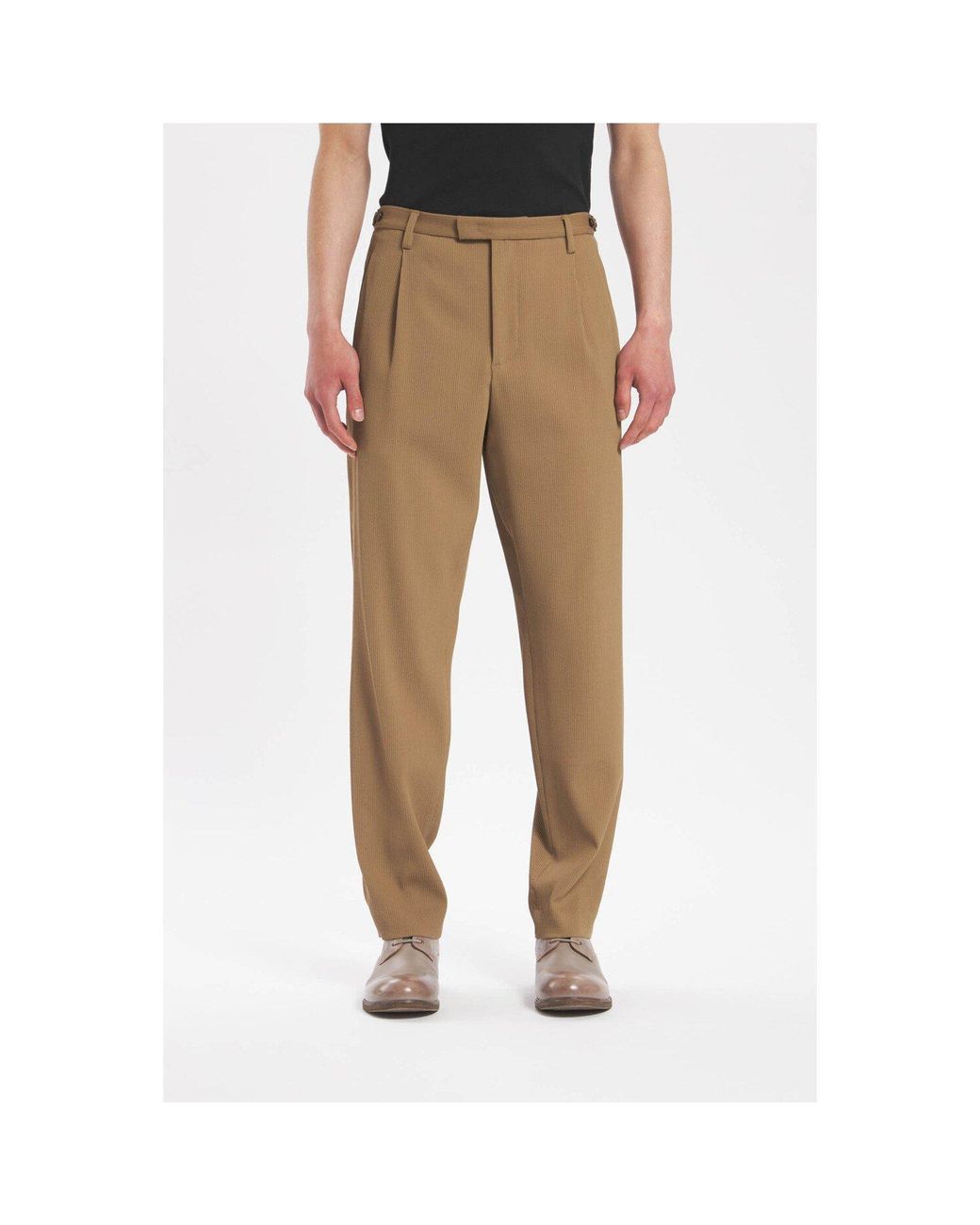 Barena Natural Tailored Barrel Leg Trousers for men