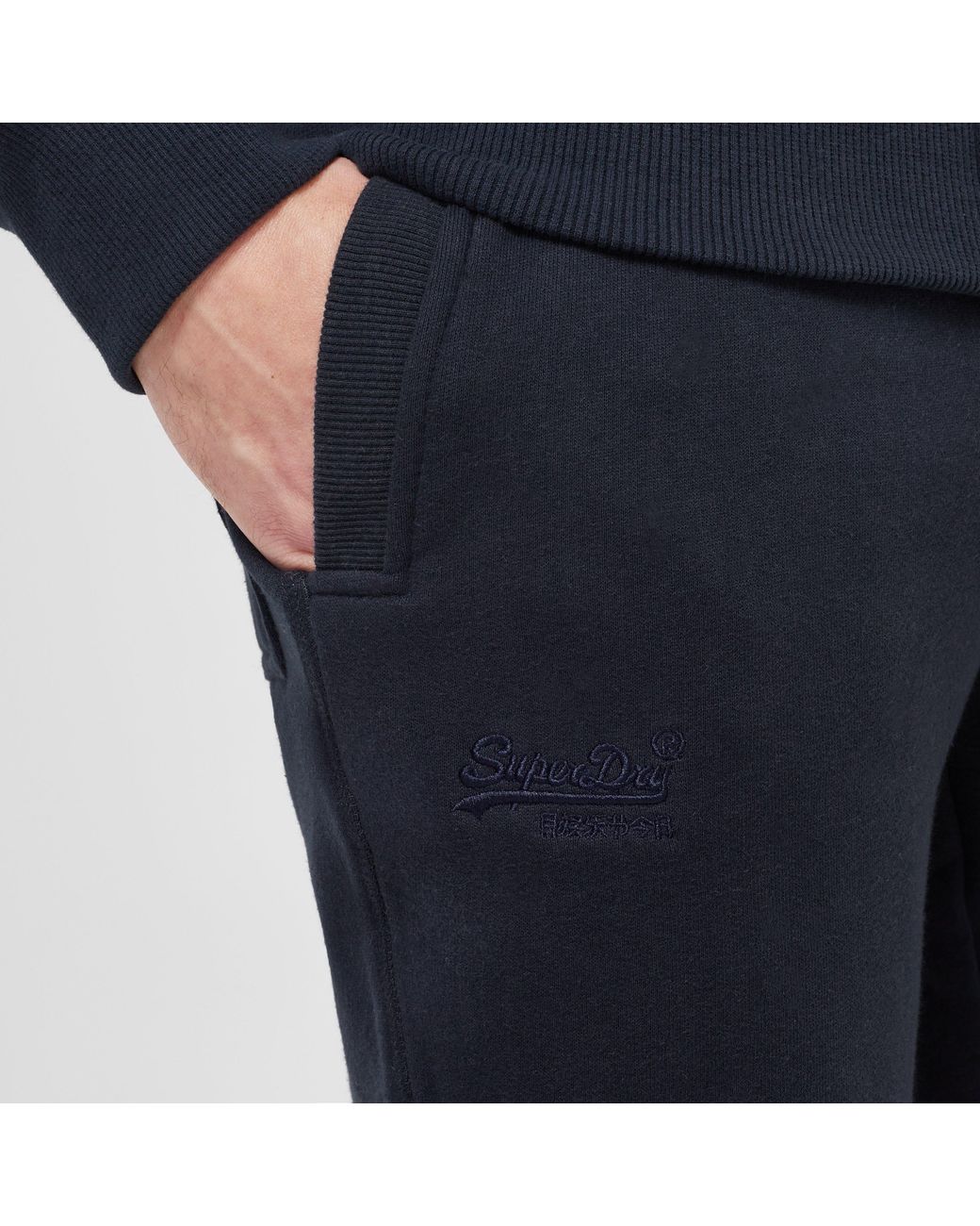 Superdry Blue Basic Jogging Pants for men