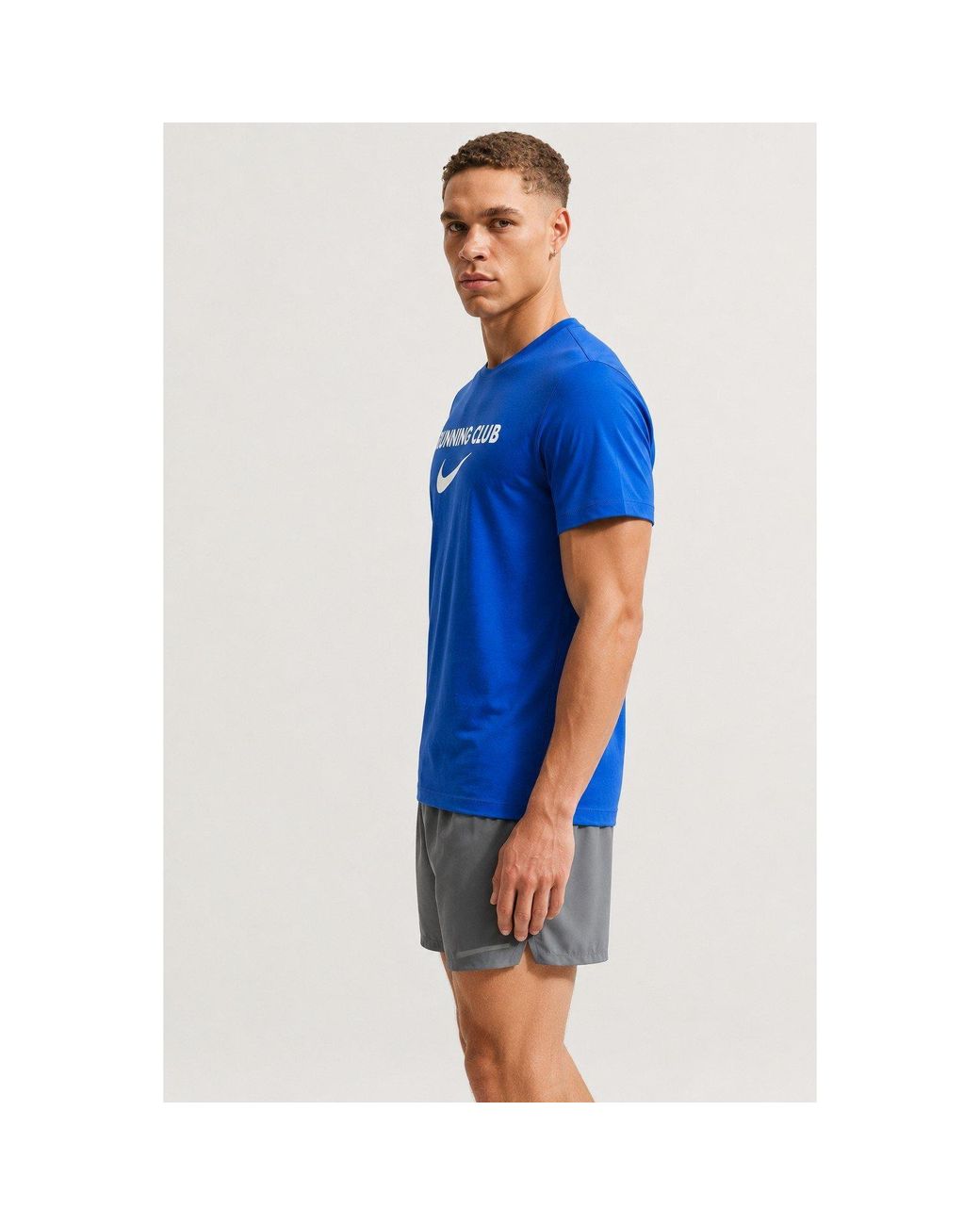 Nike Blue Running Club Printed T-Shirt By You for men