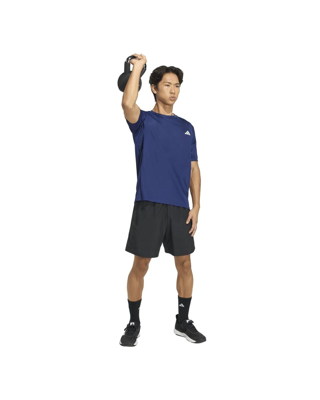 Adidas Blue Training Essentials Base T Shirt for men