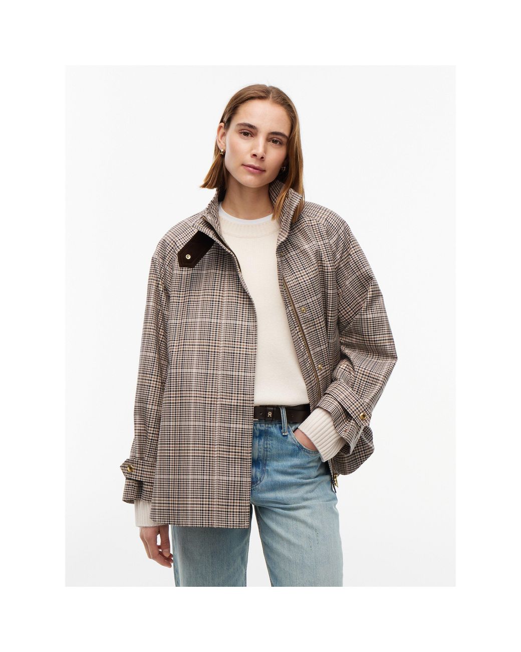 Tommy Hilfiger Brown Cotton Cape