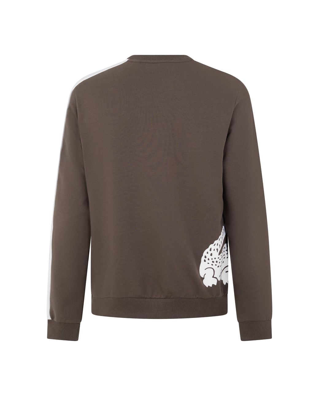 Lacoste Brown Printed Long Sleeve Pyjama Top for men