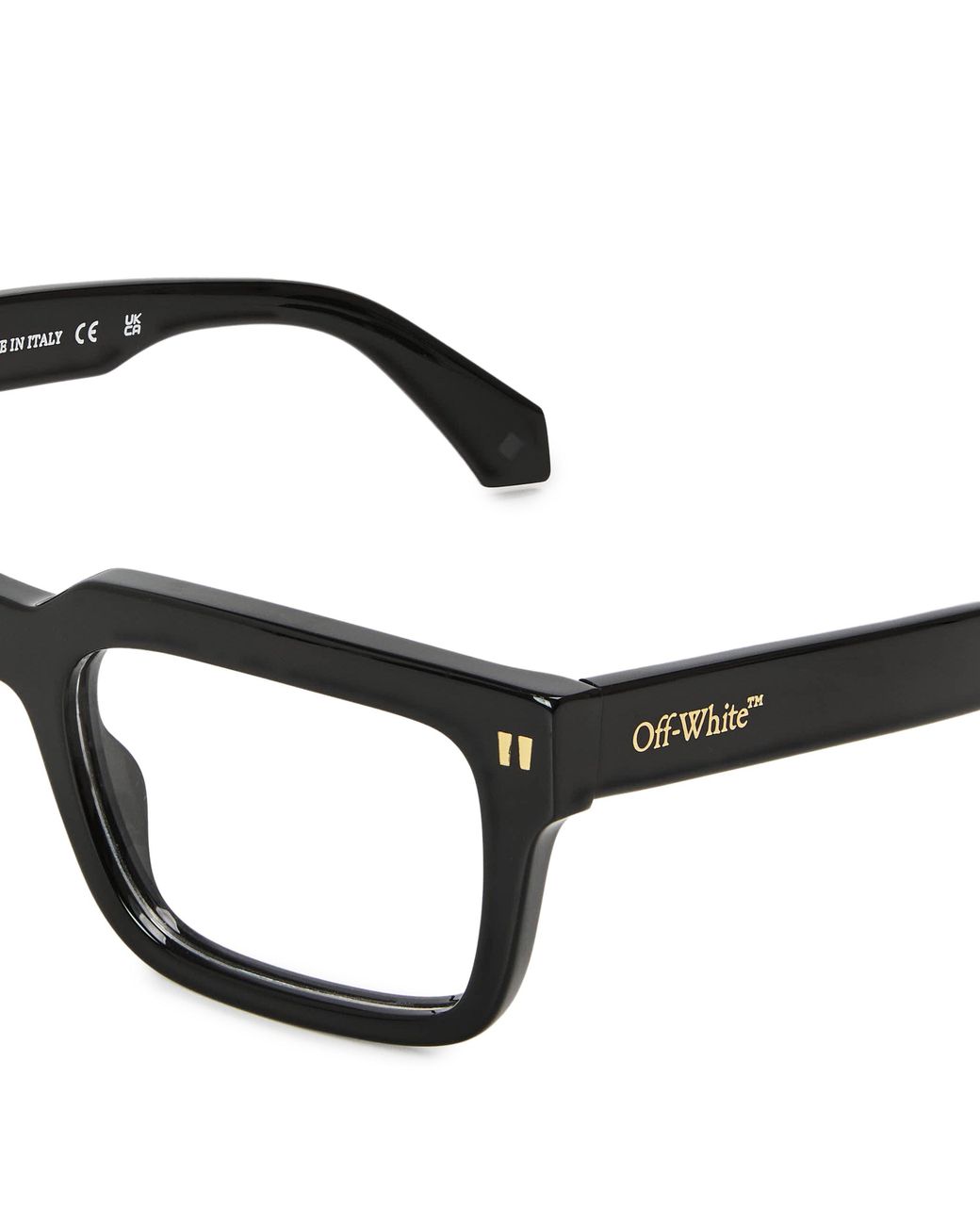 Off-White c/o Virgil Abloh Black Oeri130C99 Clip On 2 Round Sunglasses