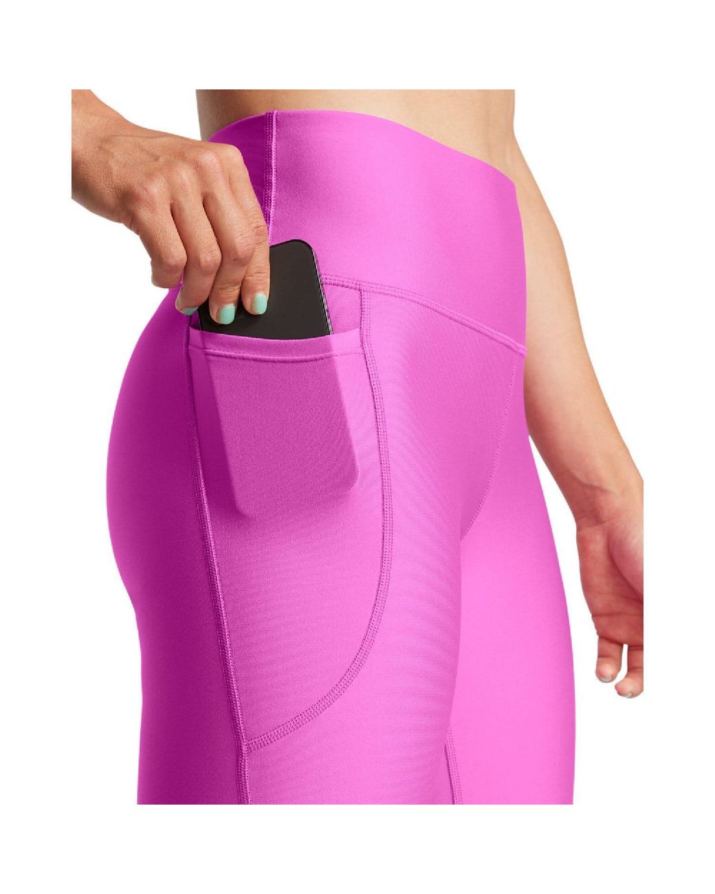 Under Armour Pink Tech High Rise Ankle Leggings