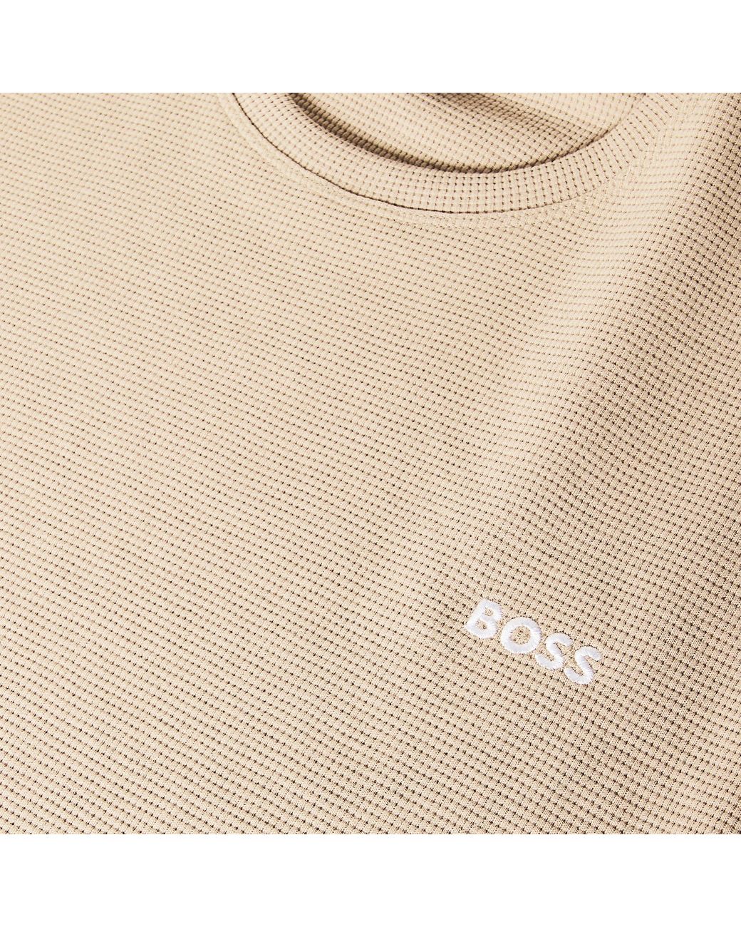 Boss Natural Bodywear Waffle T-Shirt With Structured Design for men