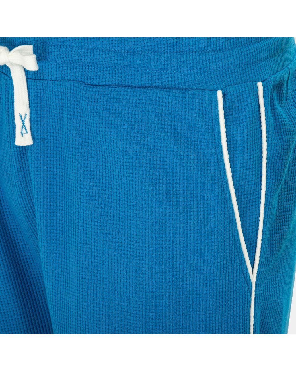 Fabric Blue Waffle Shorts for men