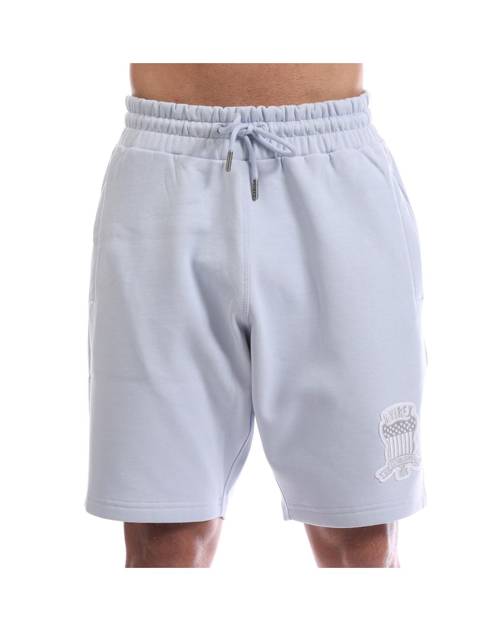Avirex Blue Sunny Fleece Jogger Shorts for men
