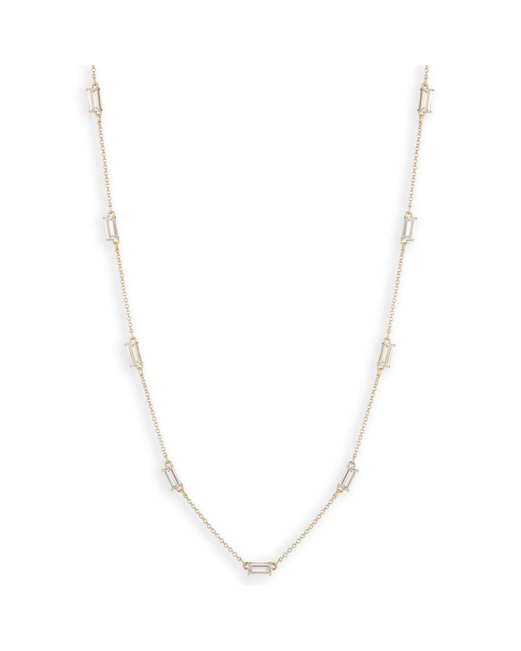 Ralph Lauren Metallic Lauren Ralph Lauren Tone & Crystal Station Collar Necklace