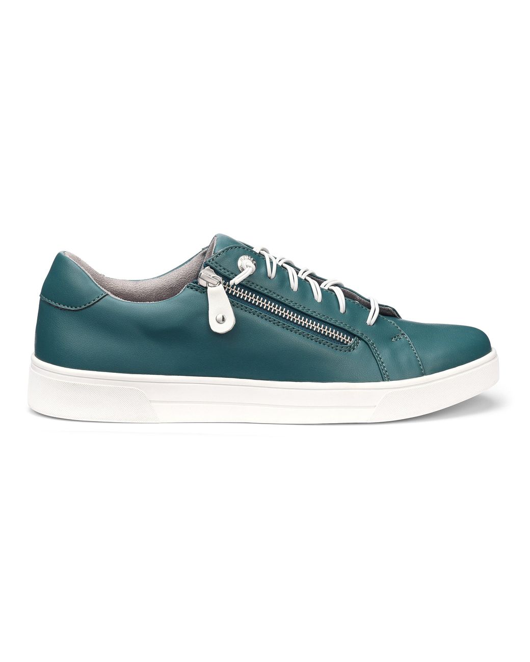 Hotter Blue Leonie Wide-Fit Low-Top Trainers