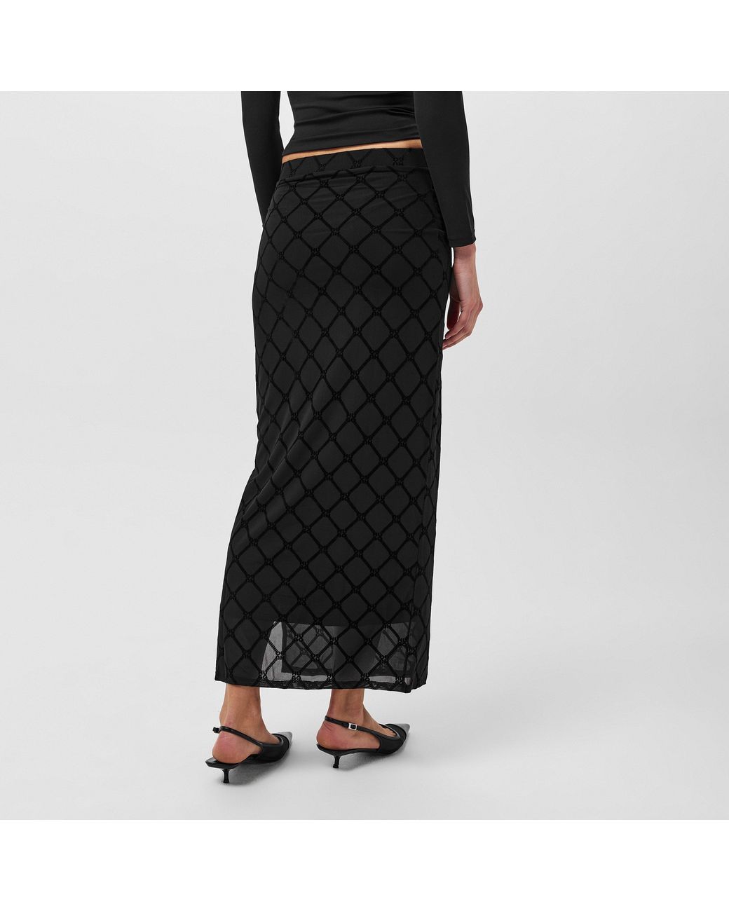 HUGO Black Maxi Nataris Skirt
