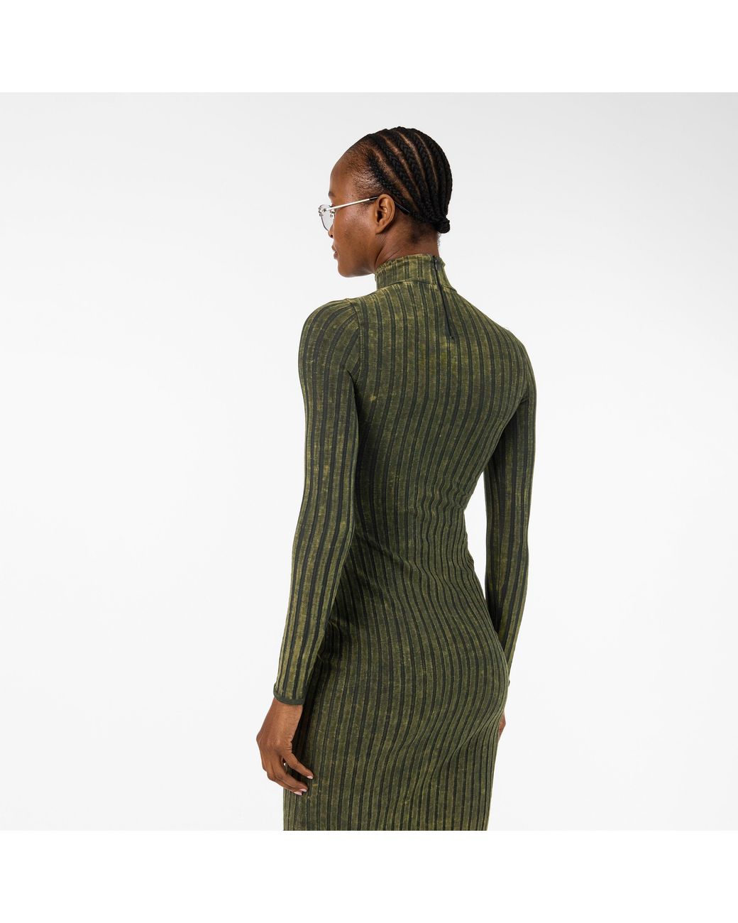 DIESEL Green D-Wavya Midi Dress