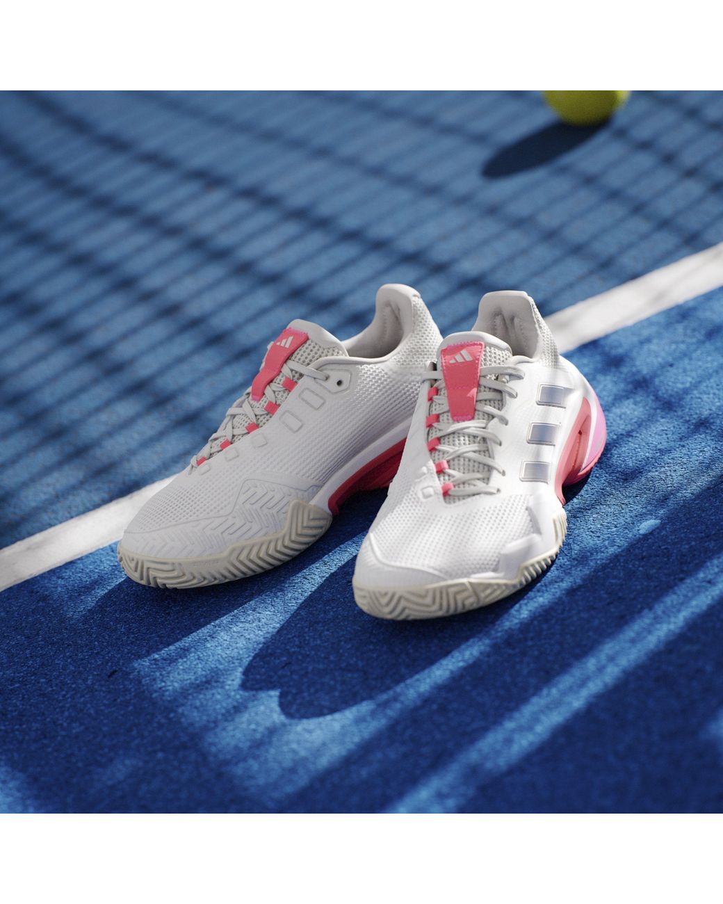 Adidas Originals Gray Barricade 13 Tennis Shoes