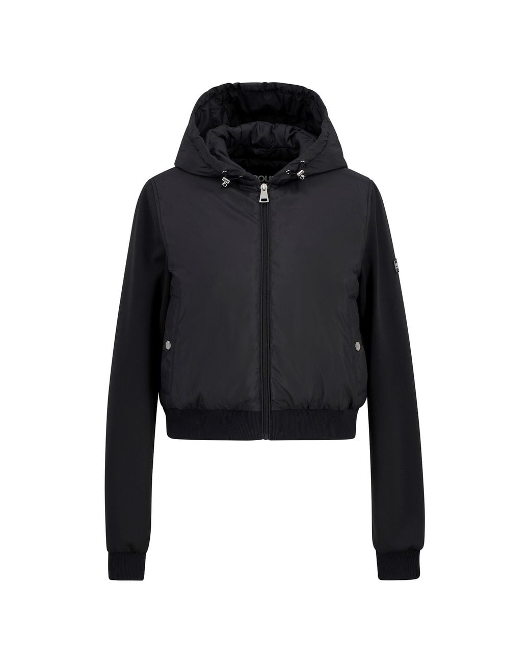 Barbour Black Equinox Quilted Sweatshirt
