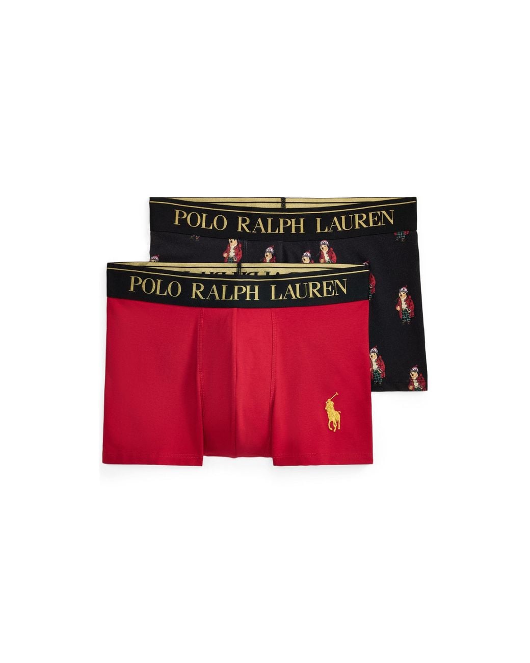 Polo Ralph Lauren Red 2 Pack Bear Trunks for men