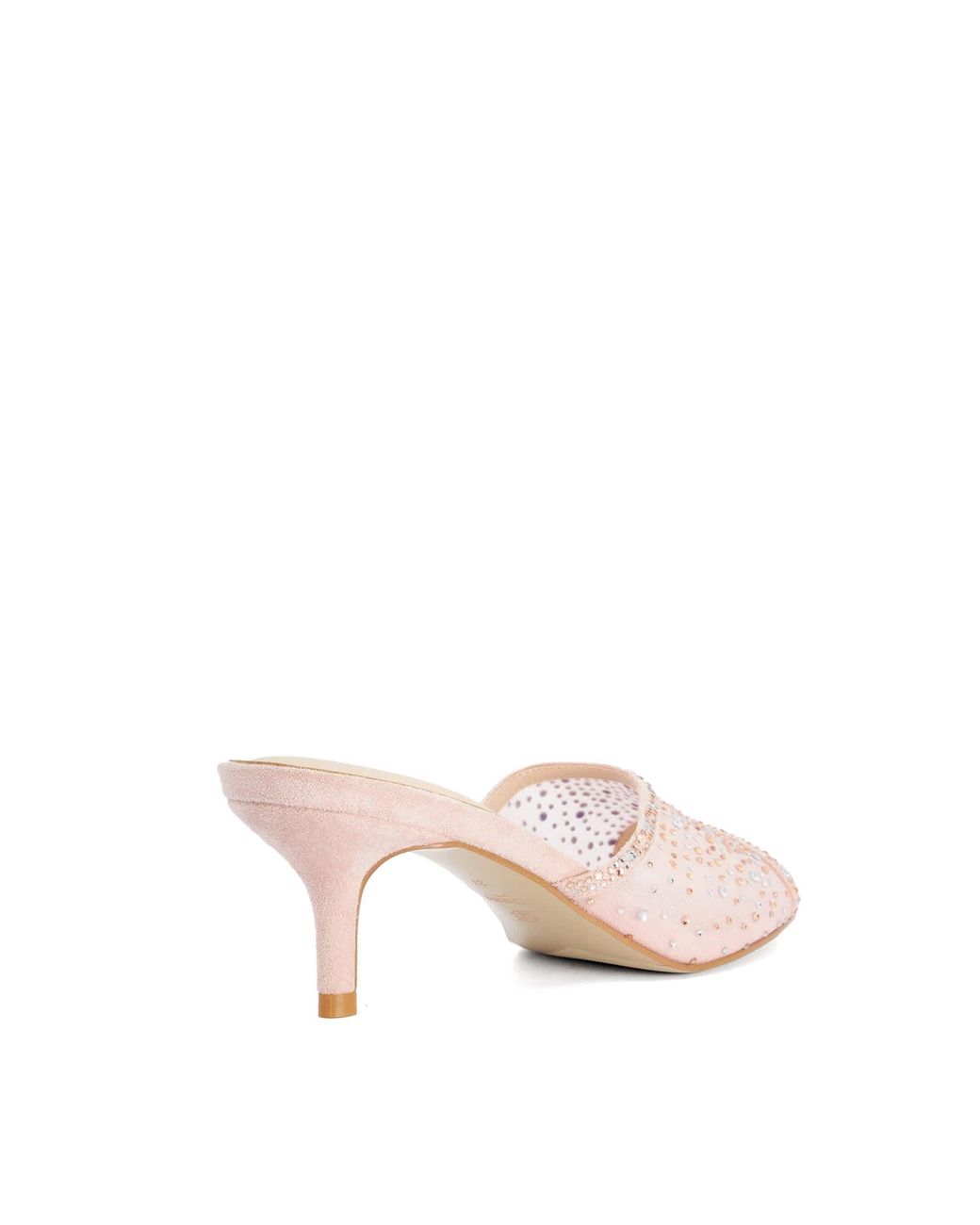 Dune Pink Memories Heeled Mules