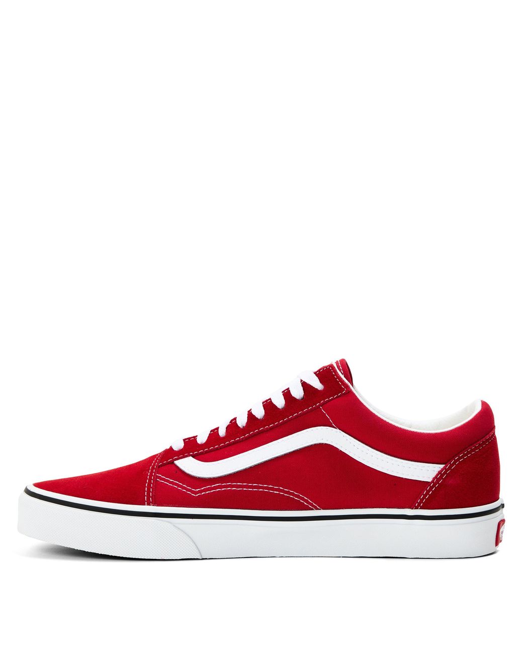Vans Red Old Skool Canvas Low Top for men