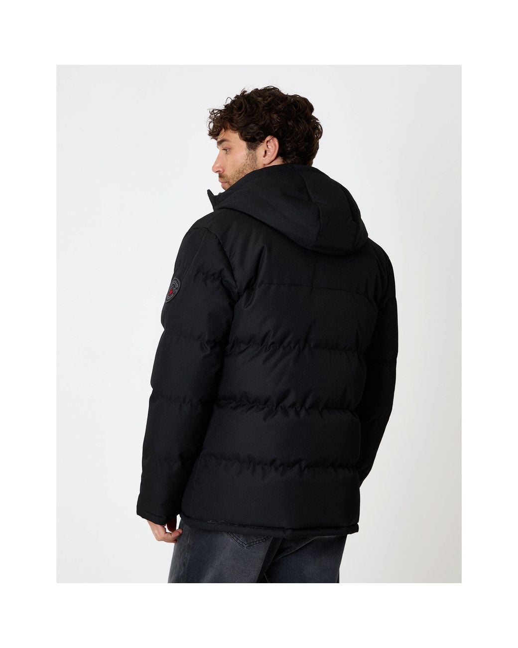 Threadbare Black Tb Matthew Parka for men