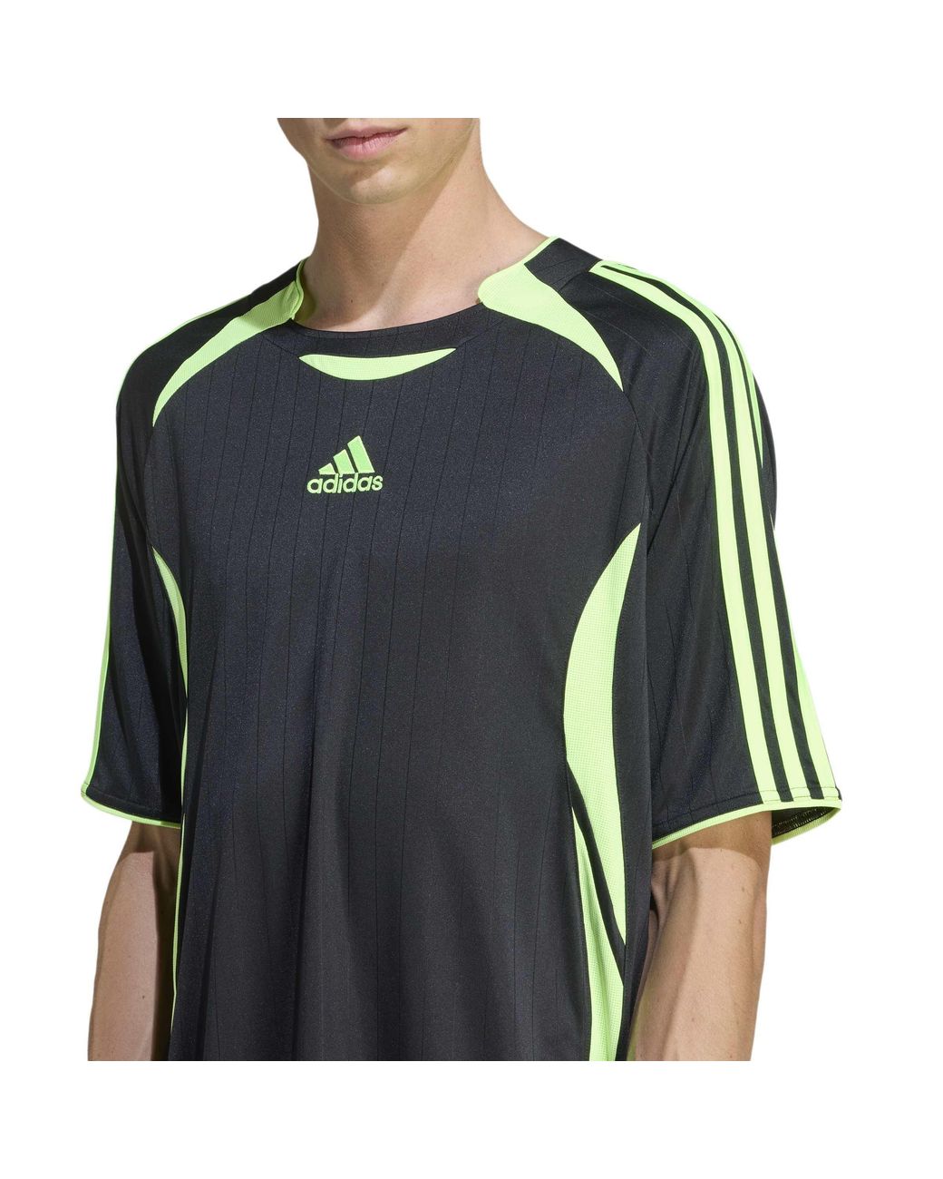 Adidas Green Teamgeist Round-Neck Short-Sleeve Graphic T-Shirt for men