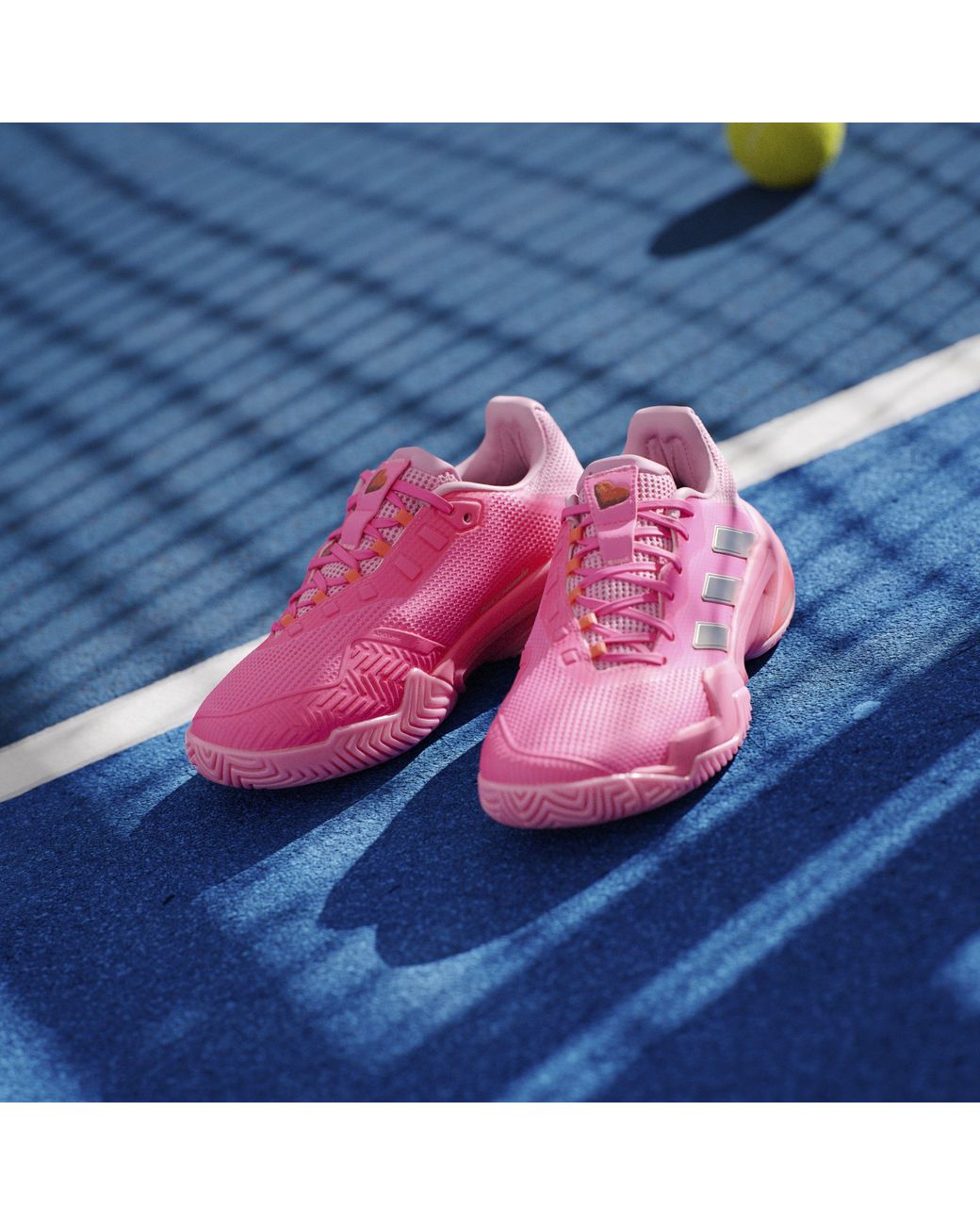 Adidas Pink Barricade 13 Tennis Shoes