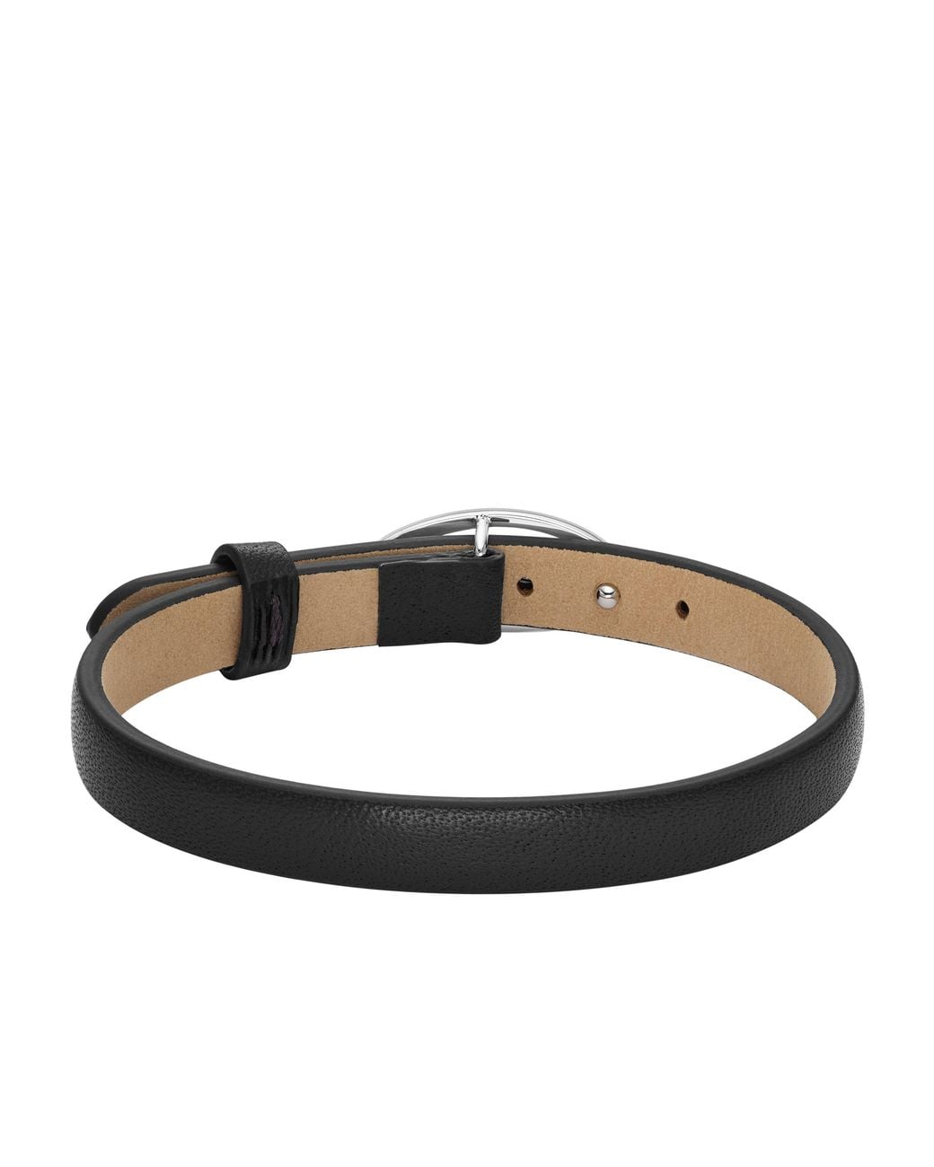 DIESEL Brown Leather Stackable Bracelet
